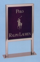 interchangeable counter sign display custom counter signage metal 