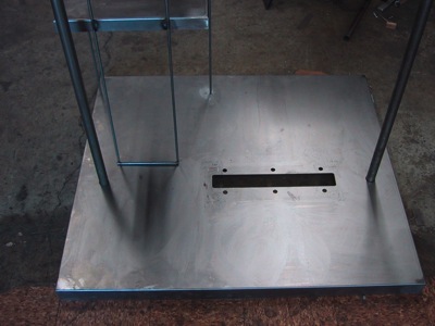 custom display floor tube wire sheet metal