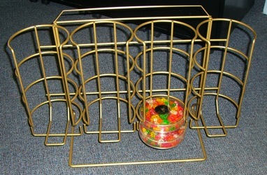 gormet candy metal wire display custom gravity feed