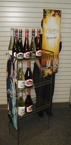 wine wire display custom liquor